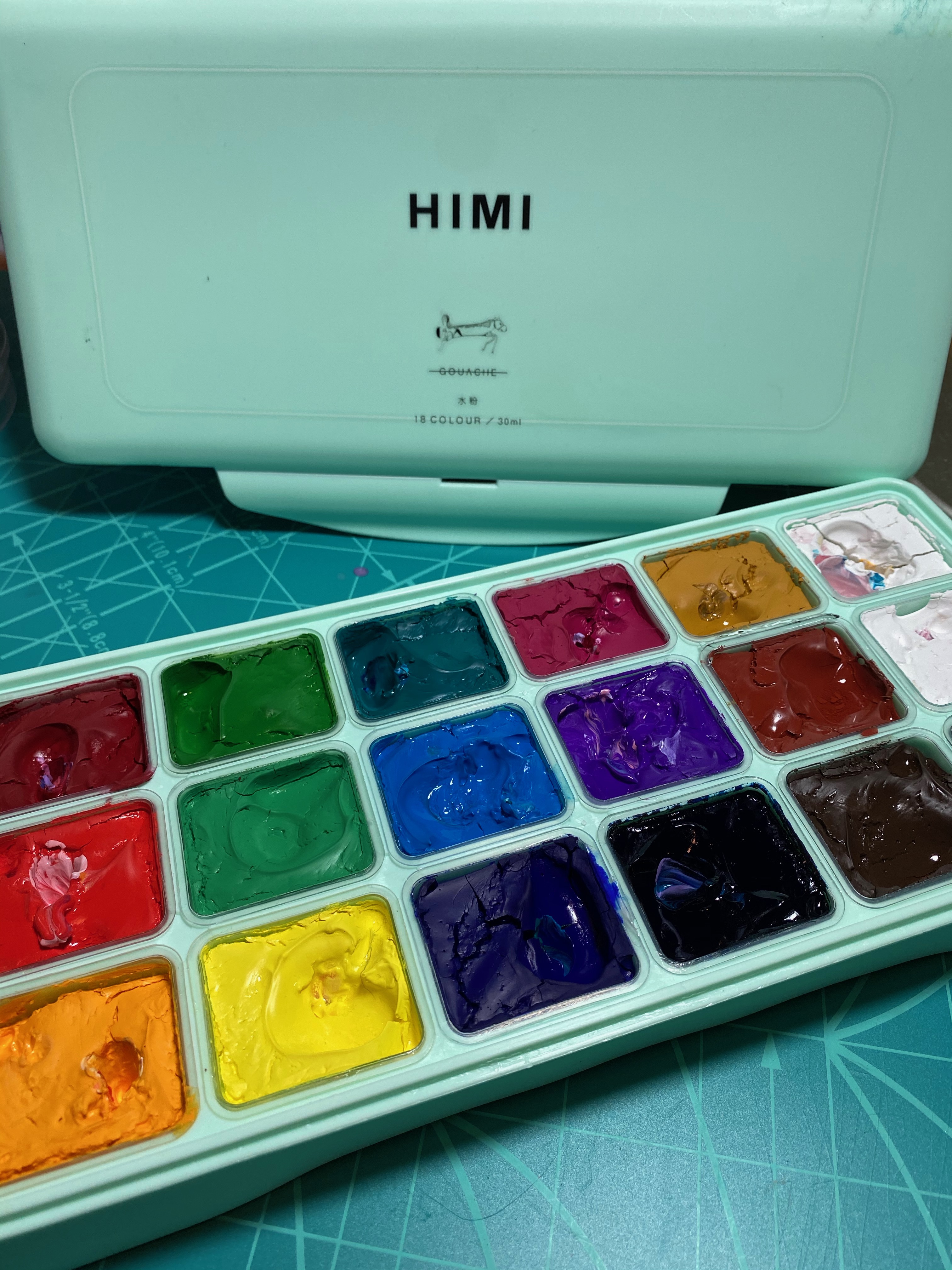 Trying the HIMI Jelly Gouache Set – The Blank Canvas